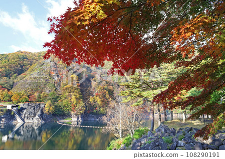 Autumn leaves of Hirose Lake Autumn leaves of Hirose Lake 108290191