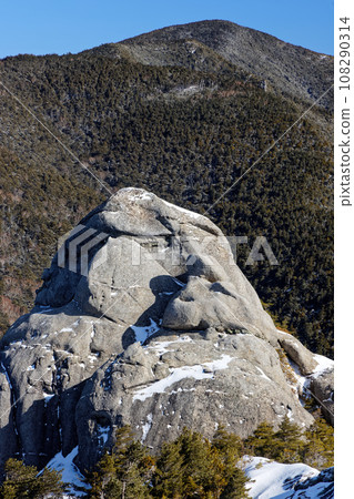 冬天從奧道部大日岩看到的小川山 冬天從奧道部大日岩看到的小川山 108290314