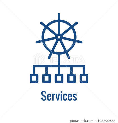 Kubernetes Development and Environment Icon Showing Aspect Kubernetes Development and Environment Icon Showing Aspect 108290622