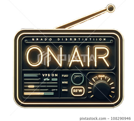 Radio illustration material (transparent) Radio illustration material (transparent) 108290946