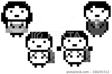 像素藝術人物(家庭) 像素藝術人物(家庭) 108291312