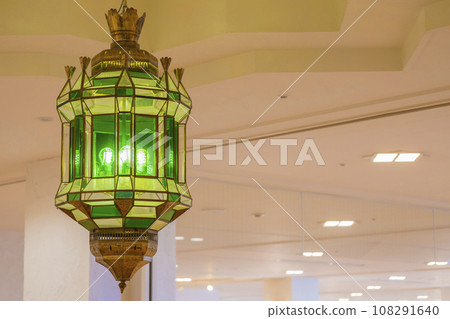 Oriental lighting that glows green Oriental lighting that glows green 108291640