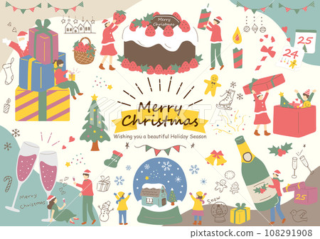 people enjoying christmas 108291908