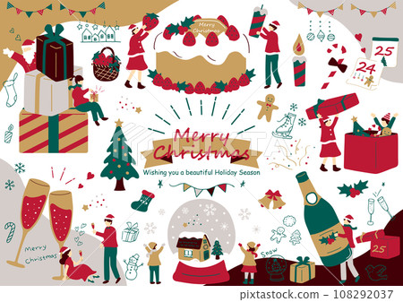 people enjoying christmas 108292037