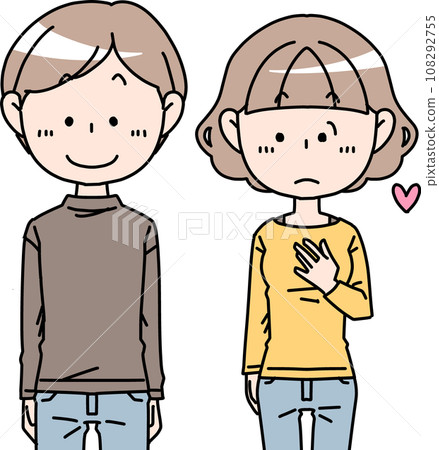 互相喜歡的女人和男人 互相喜歡的女人和男人 108292755