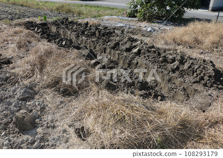 準備田間土壤，在土壤中製作堆肥 108293179