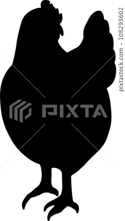 The chicken or rooster and hen for food concept The chicken or rooster and hen for food concept 108293602