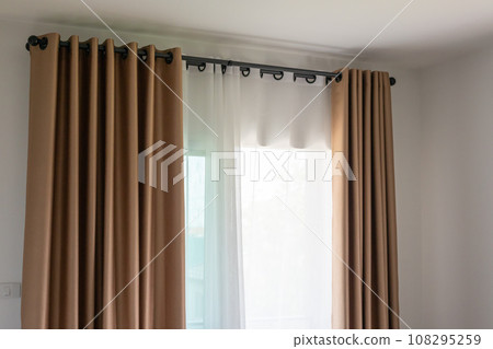 Curtain window interior decoration in living room 108295259