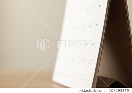 Calendar page close up background business planning appointment meeting concept 108295279