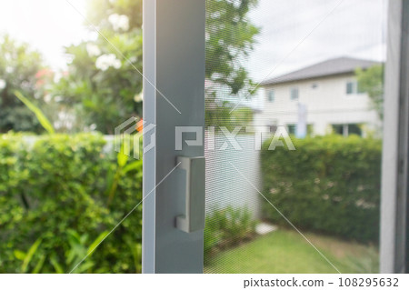 mosquito net wire screen on house window protection against insect mosquito net wire screen on house window protection against insect 108295632