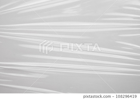 White plastic film wrap texture background White plastic film wrap texture background 108296419