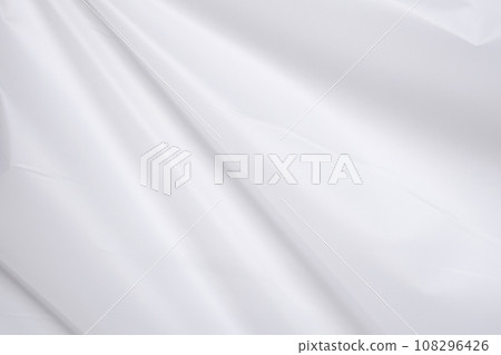 White plastic film wrap texture background 108296426