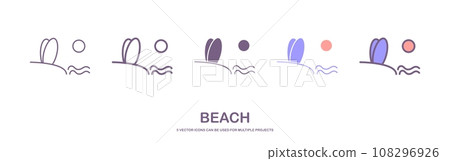 summer, icon, beach 108296926