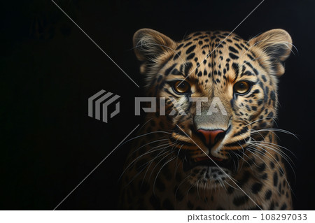 Image of a leopard head. Wildlife Animals. Image of a leopard head. Wildlife Animals. 108297033