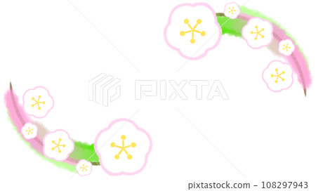 梅花裝飾的框架圖[16:9] 108297943