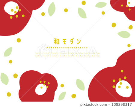 Camellia retro modern design template Camellia retro modern design template 108298317