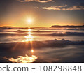 在雲彩海的太陽設置 108298848