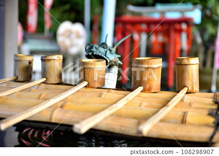 三崎海南神社的洗手盆勺 108298907