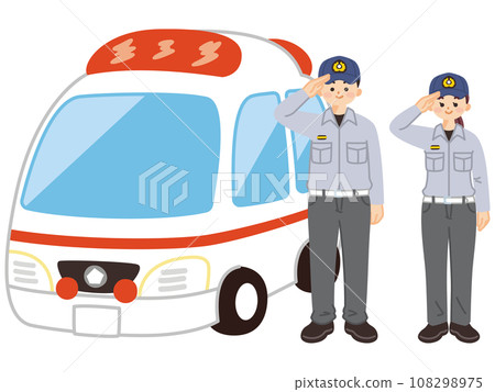 Paramedic and ambulance medical staff Paramedic and ambulance medical staff 108298975