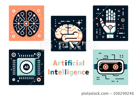 Vector illustration of artificial intelligence concept Vector illustration of artificial intelligence concept 108299248