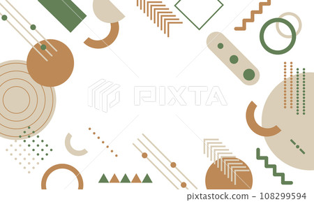 Abstract memphis background. Colorful pattern in 108299594