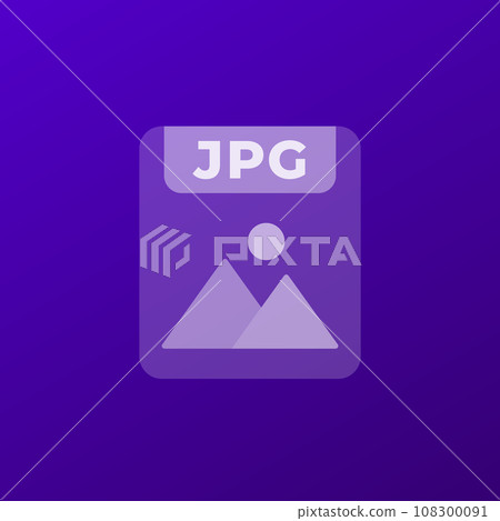 jpg file icon, transparent design 108300091