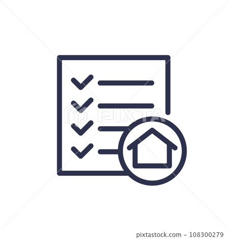 house project line icon, vector house project line icon, vector 108300279