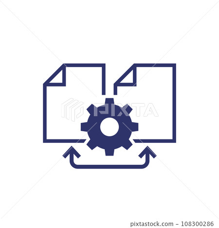 reconciliation of files icon, vector reconciliation of files icon, vector 108300286