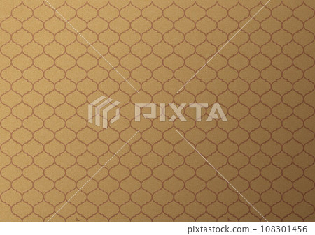 Brown arabesque pattern (Moroccan pattern) Brown arabesque pattern (Moroccan pattern) 108301456