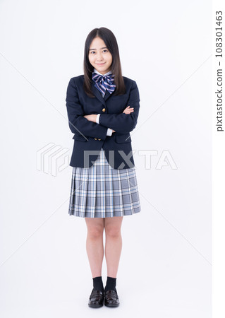 white back high school girl white back high school girl 108301463