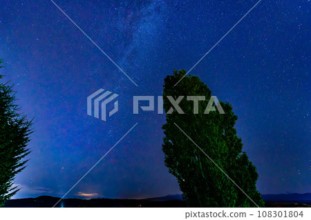 北海道美瑛町的星空~肯和瑪麗的樹~ 北海道美瑛町的星空~肯和瑪麗的樹~ 108301804