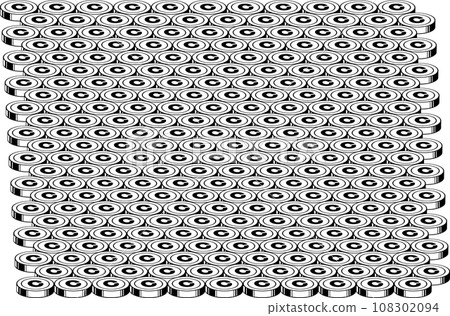 Coins with C mark spread out 108302094