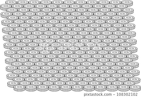 Coins with C mark spread out 108302102