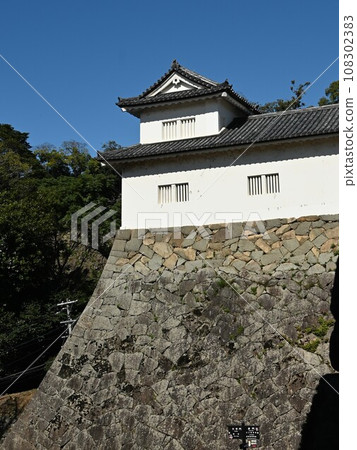 big stone wall and turret big stone wall and turret 108302383