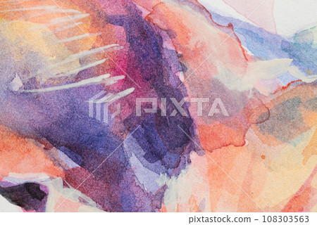 Watercolor paint stains. Background with faint texture and distressed vintage grunge and watercolor paint stains in elegant. Watercolor paint stains. Background with faint texture and distressed vintage grunge and watercolor paint stains in elegant. 108303563