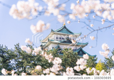 From Nagoya castle castle tower to Sakura north side From Nagoya castle castle tower to Sakura north side 108303695