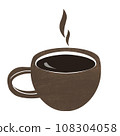 手繪風格簡單的咖啡杯插畫 108304058