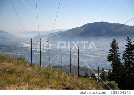 City of Kamloops, BC, CANADA. Kamloops cityscape. Canadian city of Kamloops in British Columbia 108304142