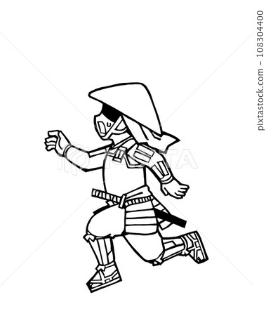 Ashigaru (rout, left 1, monochrome) 108304400