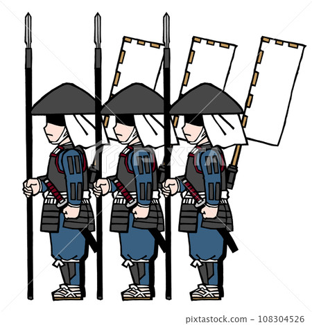 Ashigaru set (spear/right side) 108304526