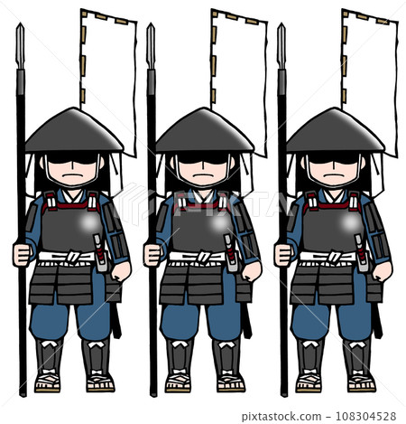 Ashigaru set (spear/mae) 108304528