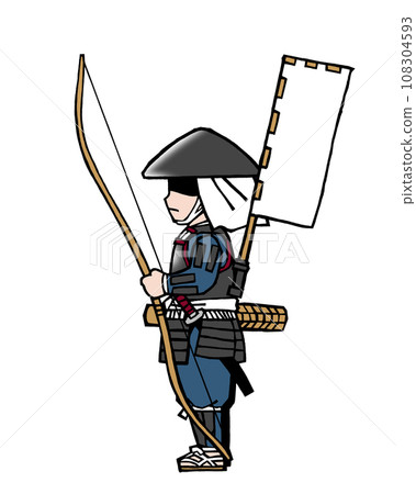 Ashigaru (bow/horizontal flag) Ashigaru (bow/horizontal flag) 108304593