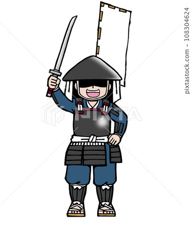 足輕(Kachidoki,前面 2 個旗幟) 足輕(Kachidoki,前面 2 個旗幟) 108304624