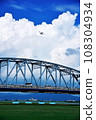 Summer Yoshinogawa Bridge vertical photo 108304934
