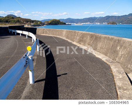 Saki Island seaside road. 108304965