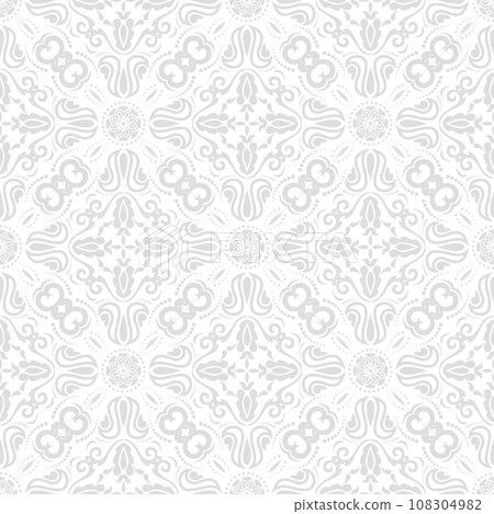 Orient Damask Seamless Vector Wallpaper With Arabesques 108304982