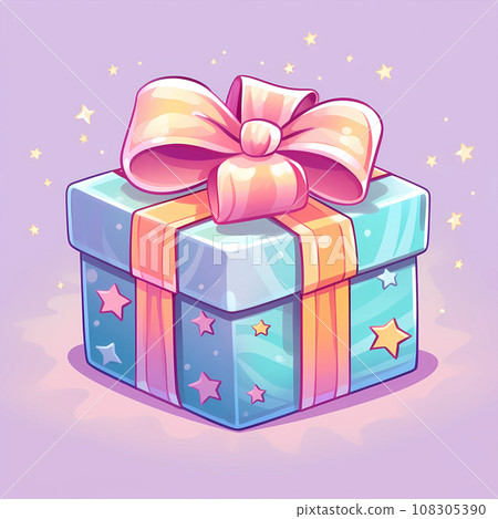 Cartoon cute and exquisite gift box illustration Cartoon cute and exquisite gift box illustration 108305390