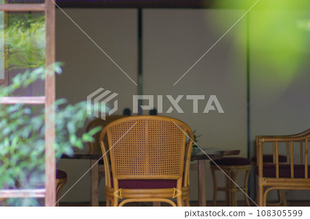 京都寺廟裡涼爽的日式房間和夏日場景 108305599