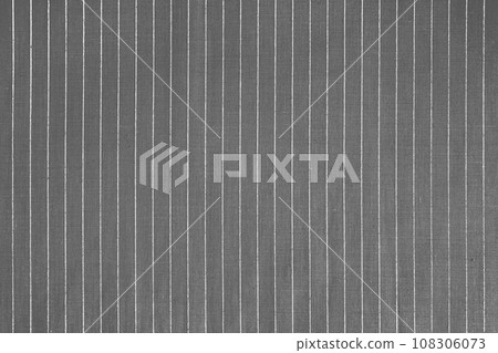 Gray white striped fabric texture background with copy space 108306073