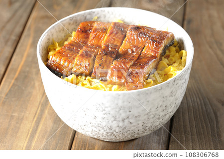 錦絲玉子和鰻魚蒲燒蓋飯 108306768